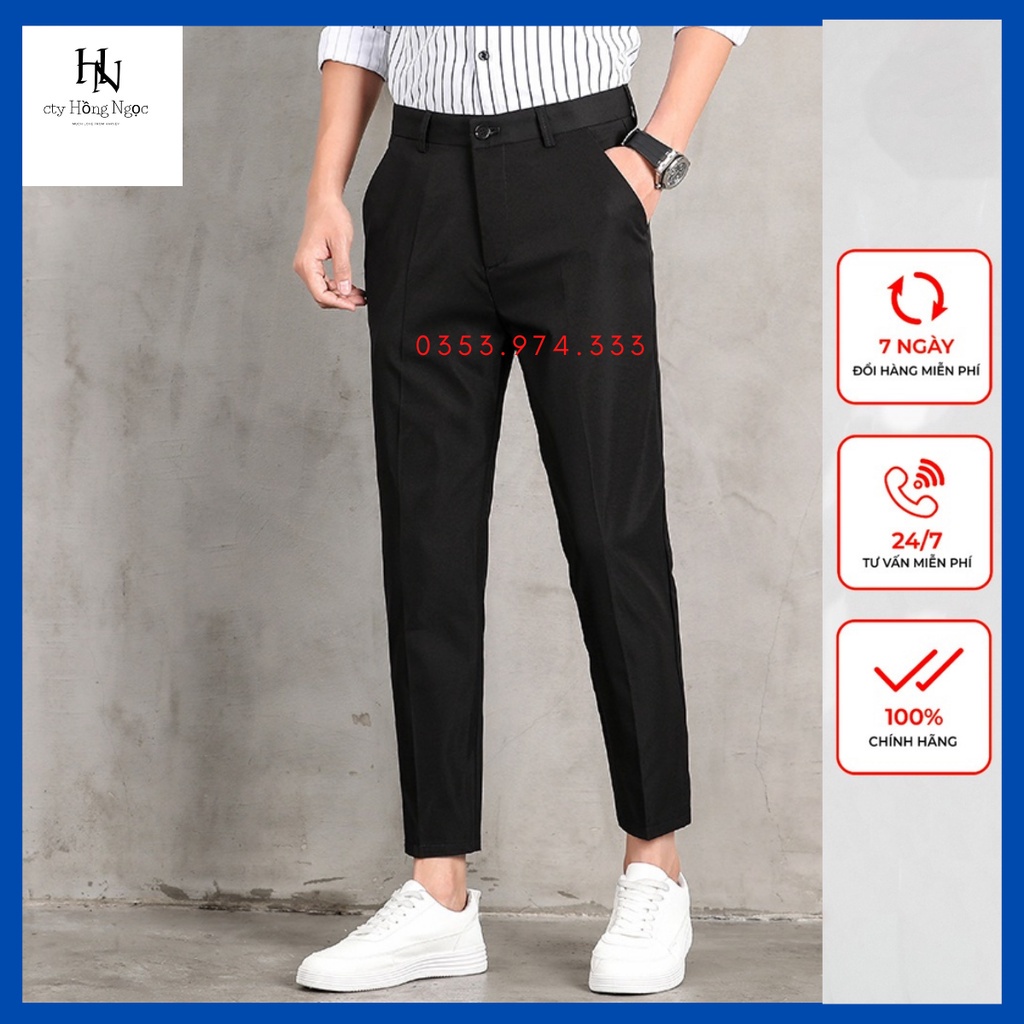 Quần âu nam dáng hàn.quần âu nam vải tuyết mưa trẻ trung năng động,