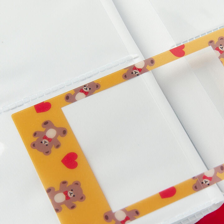 Binder Collect Book Đựng Photo Card Ảnh  ARTBOX Hàn Quốc Họa Tiết Gấu Teddy Khung Trái Tim 20 Sleeves Kpop Merch