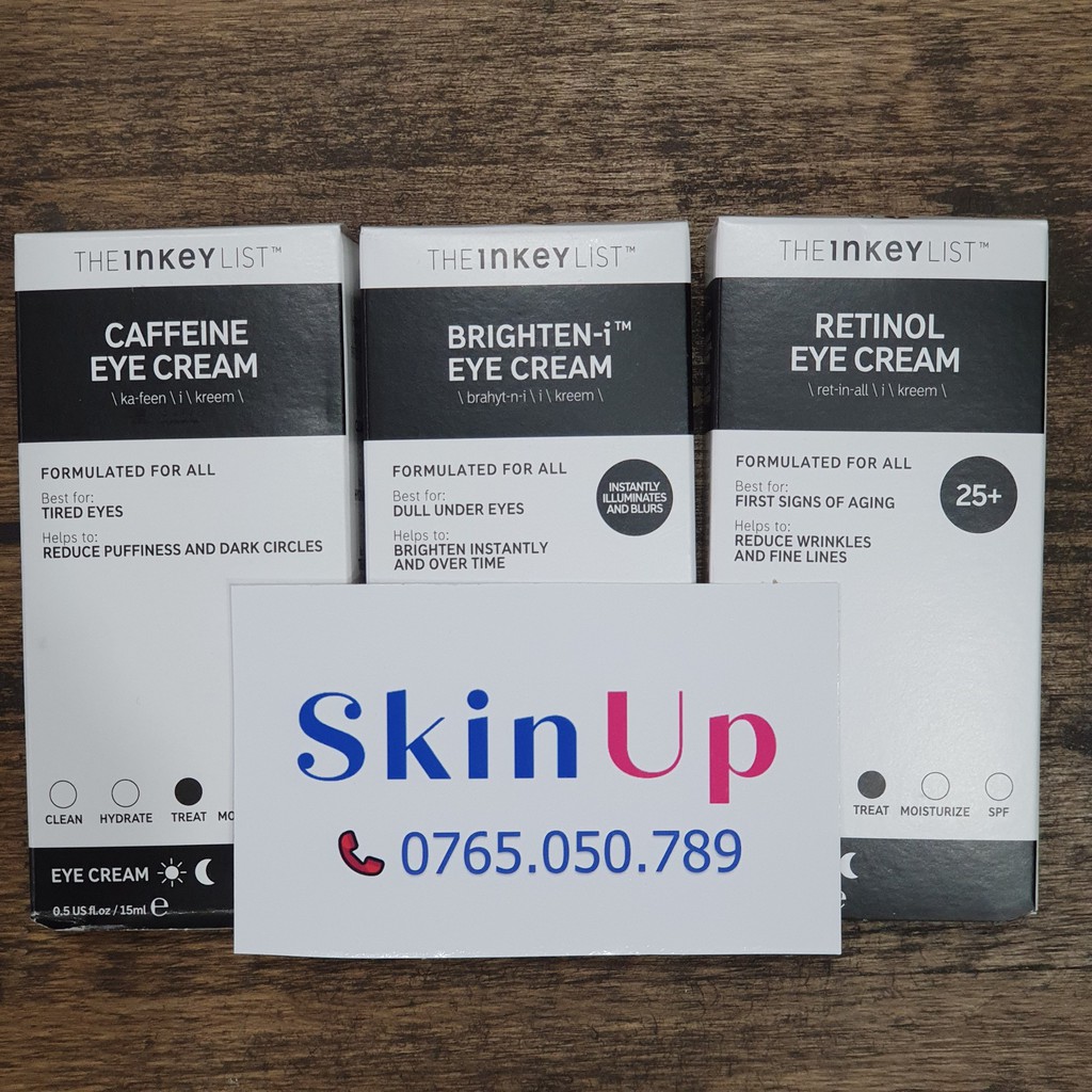 Kem dưỡng mắt THE INKEY LIST Sáng da Mờ thâm Chống lão hóa ( BRIGHTEN - CAFFEINE - RETINOL EYE CREAM ) | BigBuy360 - bigbuy360.vn