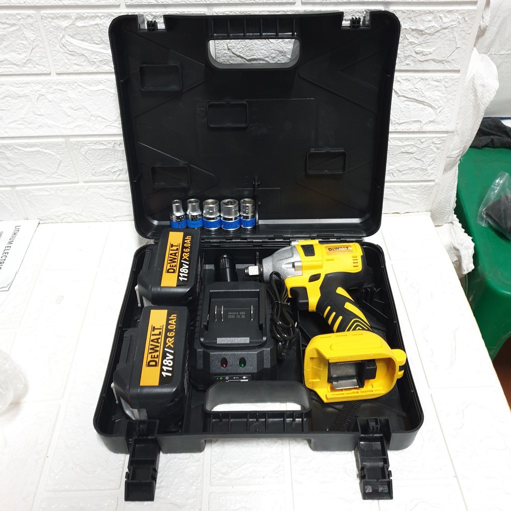 MÁY SIẾT BU LÔNG DEWALT 118V ĐỘNG CƠ KHÔNG CHỔI THAN TẶNG KỀM BỘ PHỤ KIỆN NHƯ HÌNH Chính hãng
