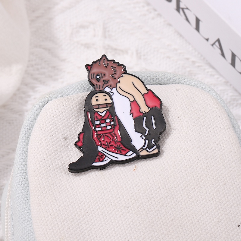 Huy Hiệu Cài Áo Hình Nhân Vật Anime Ghost Slayer