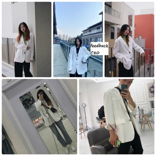 [SẴN] - Áo Blazer trắng (C80)
