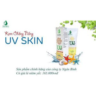 KEM CHỐNG NẮNG UV SKIN NGÂN BÌNH [SPF 60++ bảo vệ da 10 tiếng]