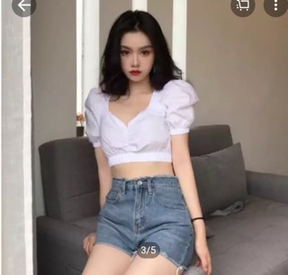 🎈 Áo Kiểu Voan Dún Ngực