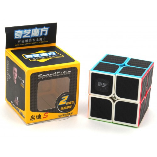 Rubik 2x2 Carbon Qiyi - Rubik 2x2 Cacbon đồ chơi phát triển trí não IQ