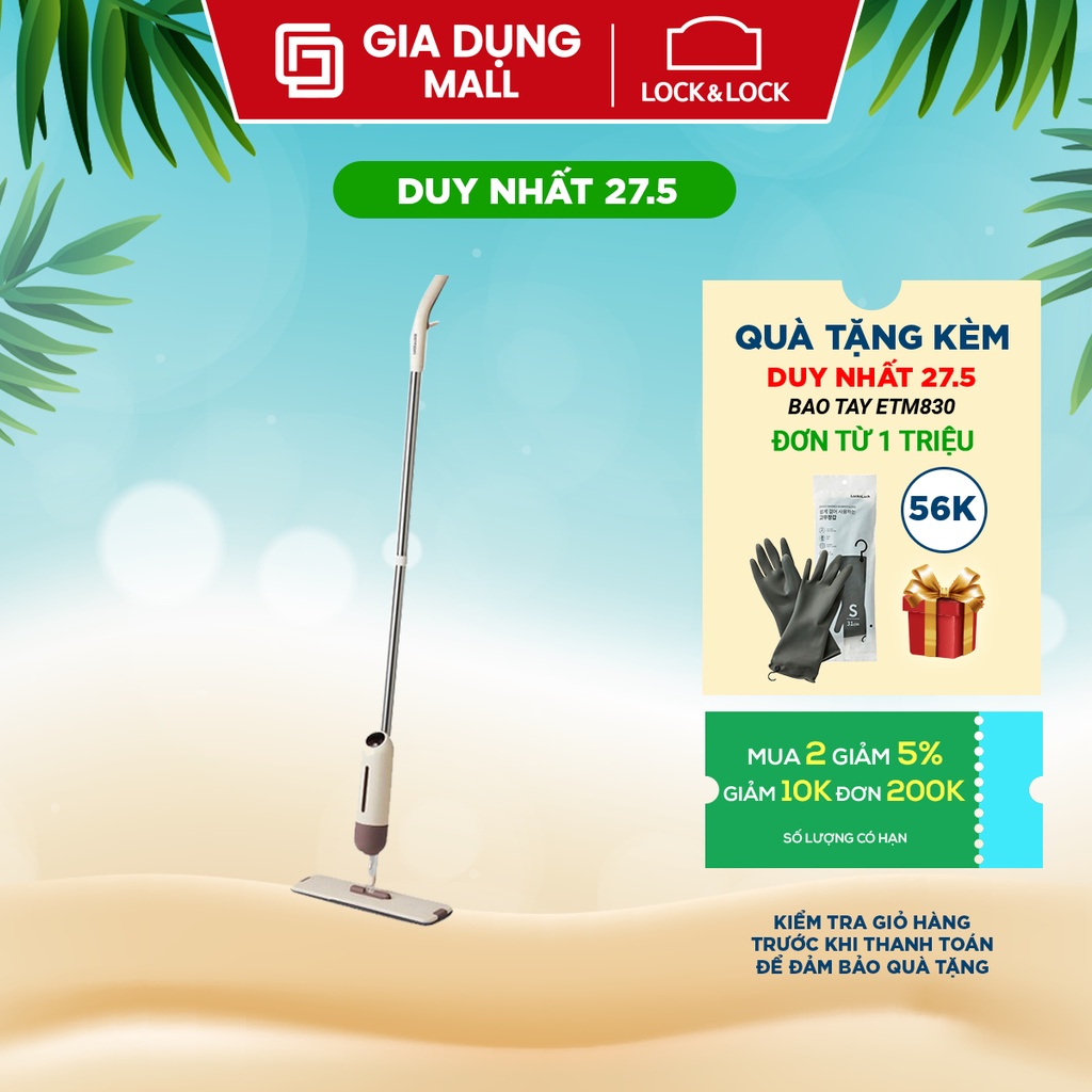 [Mã LIFEMALL9925 giảm 12% đơn 99K] Cây Lau Nhà Xịt Dạng Đứng Lock&Lock ETM472 Hàng Chính Hãng