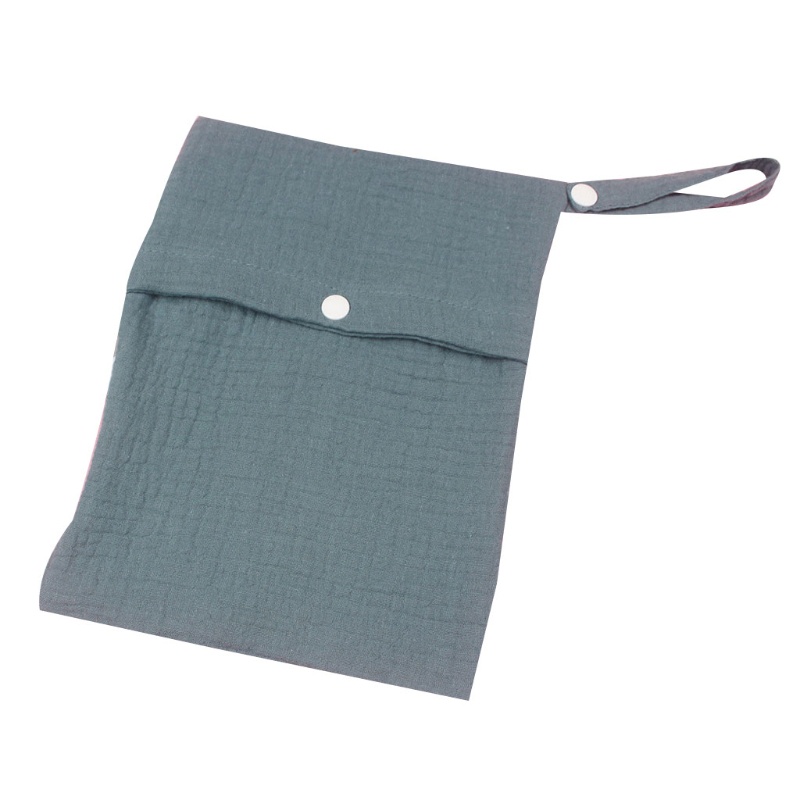 Túi Đựng Tã Lót Em Bé Màu Sắc Trơn Đa Năng Tiện Dụng Mang Theo Du Lịch