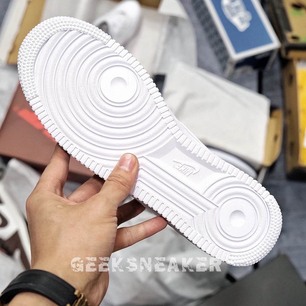 [GeekSneaker] BEST QUALITY - Giày Air Force 1 All White - BC Factory