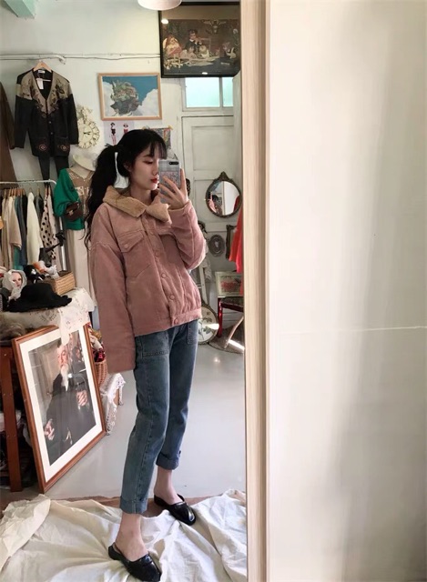 (MộcLan ORDER) Áo khoác có lớp lót lông bên trong ấm bất ngờ hợp thời trang | BigBuy360 - bigbuy360.vn