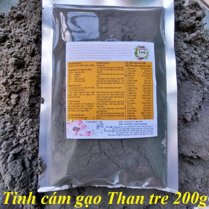 Tinh Cám gạo Thân tre 500g nguyên chất thiên nhiên 100% có giấy ĐKKD và VSATTP Ling