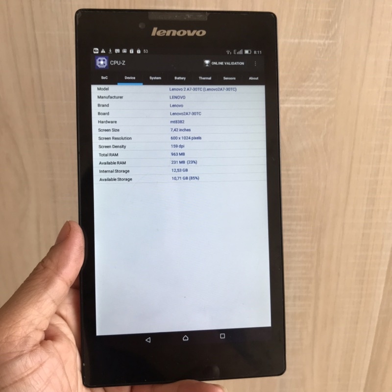 Máy tính bảng Lenovo A7-30TC 7 inch ram 1Gb+16Gb 1 sim