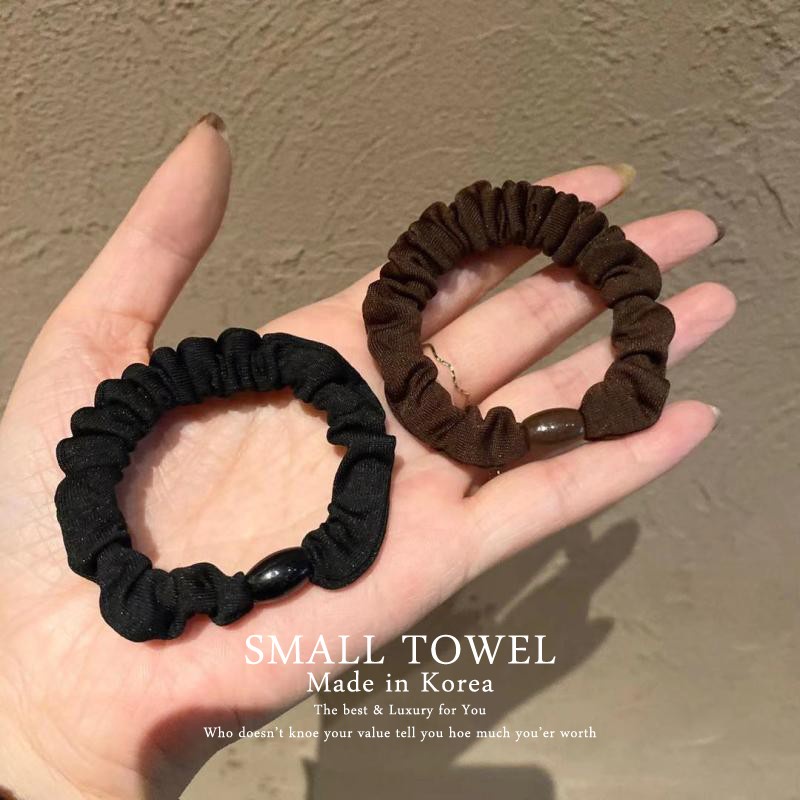 Dây Buộc Tóc Màu Trơn Phong Cách Retro Thời Trang Hàn Quốc