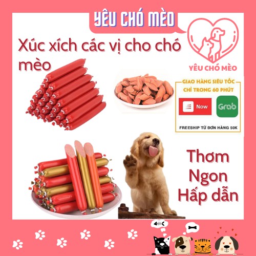 [Mã PET50K giảm Giảm 10% - Tối đa 50K đơn từ 250K] Xúc xích cho chó mèo thơm ngon