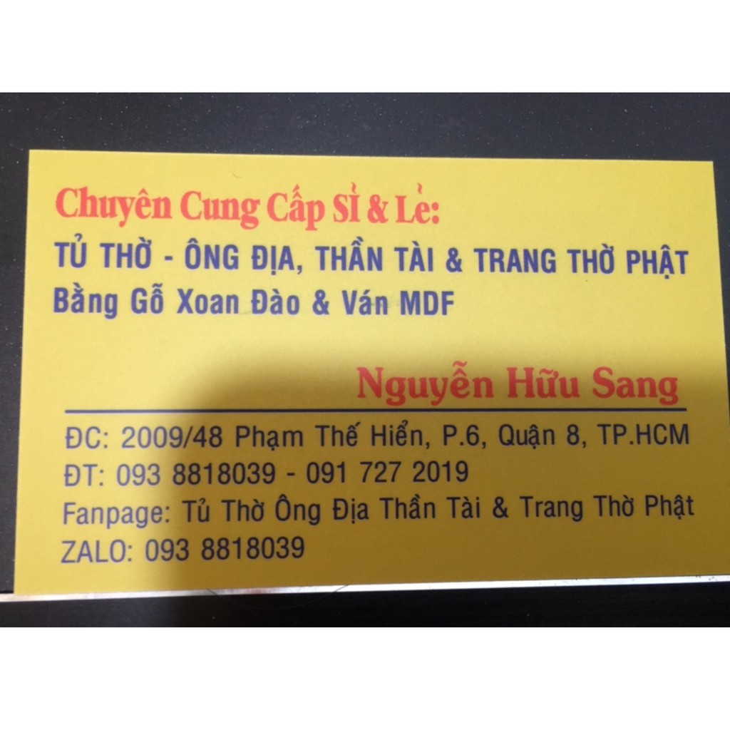 Tủ thờ ông địa thần tài