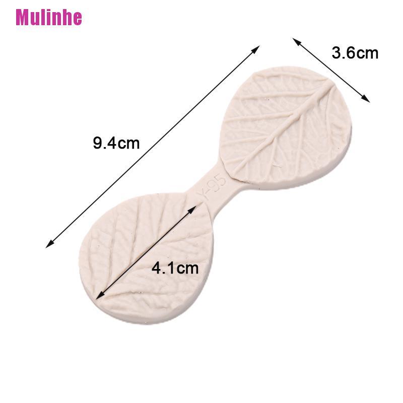 Khuôn Silicone Làm Bánh Hình Hai Chiếc Lá DIY