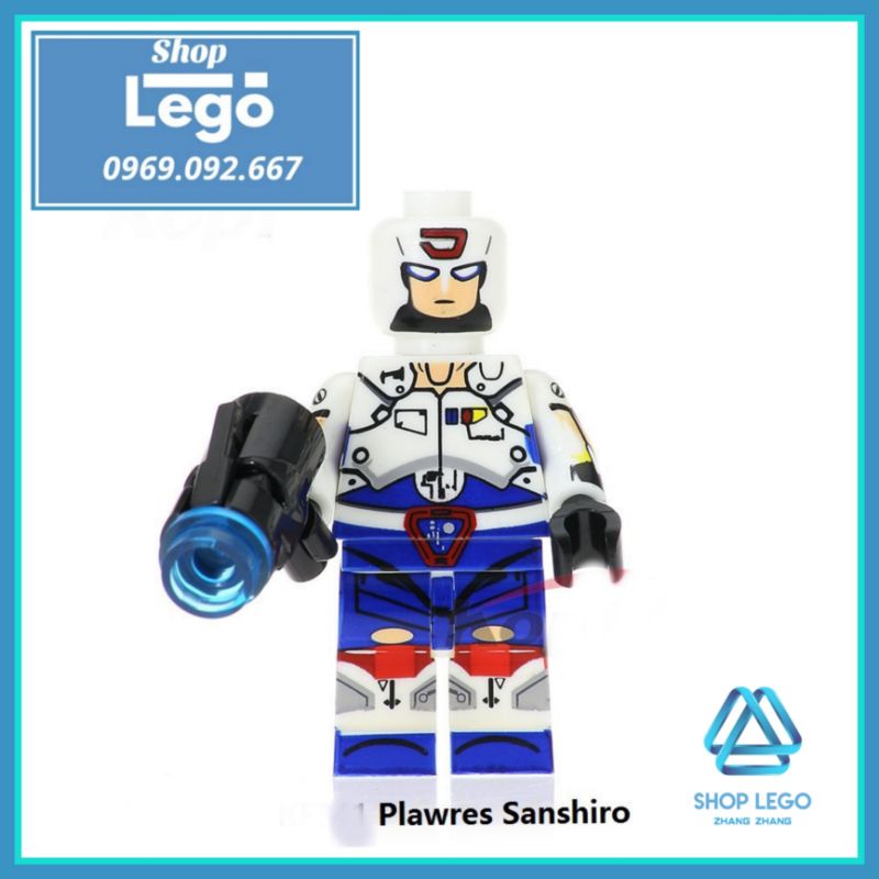 Xếp hình siêu robot Plawres Sanshiro trong truyện tranh Lego Minifigures Kopf KF431
