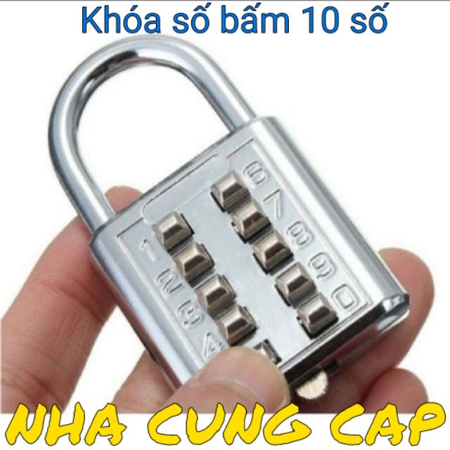 (GIÁ HỦY DIỆT) KHÓA SỐ BẤM LOẠI 10 SỐ