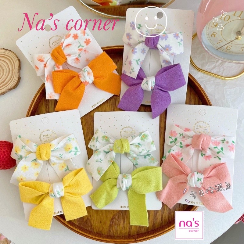 Set 2 Kẹp tóc hình nơ xinh xắn dễ thương dành cho nữ