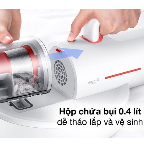 Máy hút bụi ga giường cầm tay Deerma mini CM1300 CM1900 diệt khuẩn UV gối, nệm, sofa thông minh - HAPOS