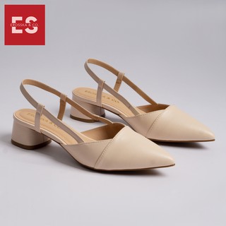 GIÀY CAO GÓT EROSSKA THỜI TRANG MŨI NHỌN GÓT VUÔNG PHỐI DÂY ĐIỆU ĐÀ CAO 4CM