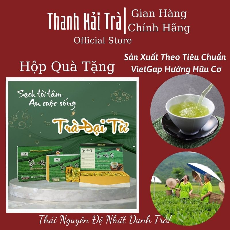 Trà Thái Nguyên Loại 1 🍃FREESHIP🍃 Chè Thái Nguyên Đại Từ Đựng Hộp Giấy 320g [Che Thai Nguyen]