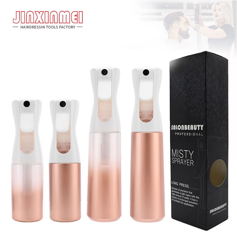 Bình Xịt Nước 200ML 300ML Màu Vàng Hồng Chuyên Dụng Cho Salon Làm Tóc Thời Trang