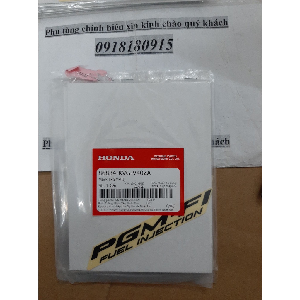 tem Mark PGM-FI tem PGM-FI sh 125 sh 150 honda giá 1 tem