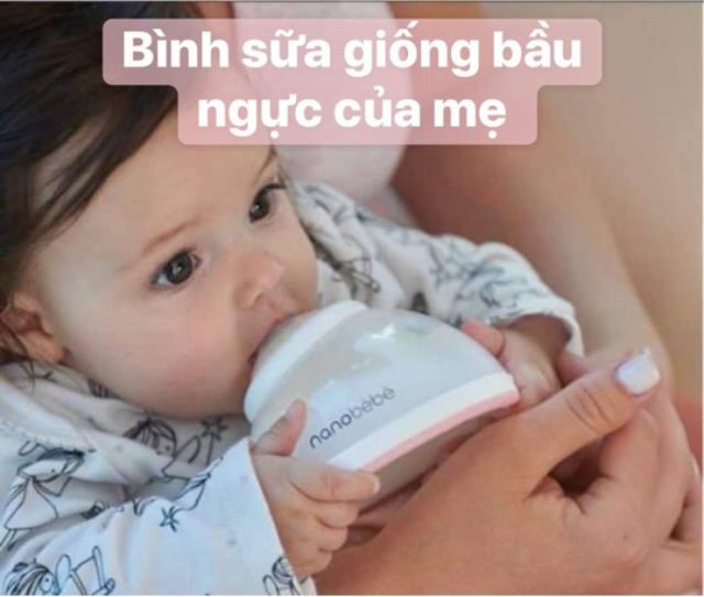 [Mã 256FMCGSALE giảm 8% đơn 500K] Bình sữa Nanobebe 150ml và 240ml