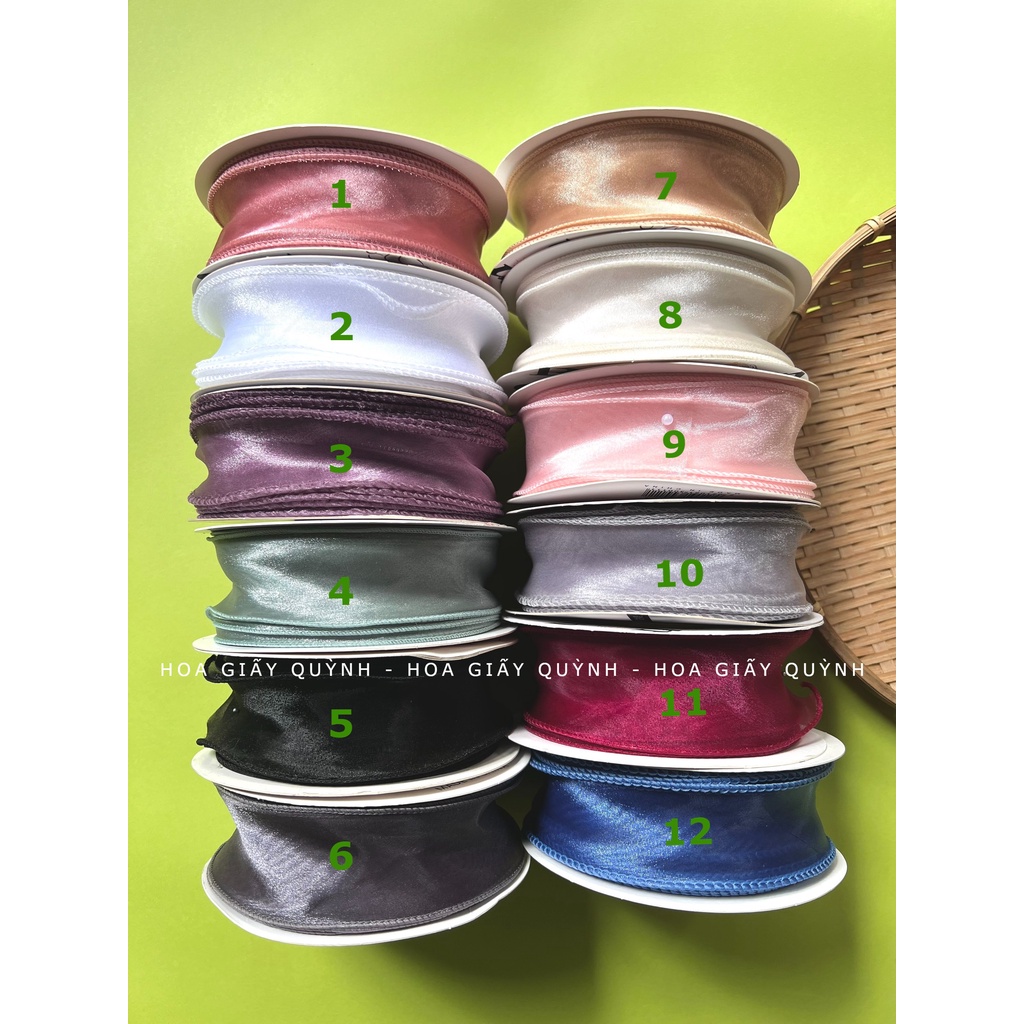 RUY BĂNG VOAN SÓNG 4cm x 10Yards