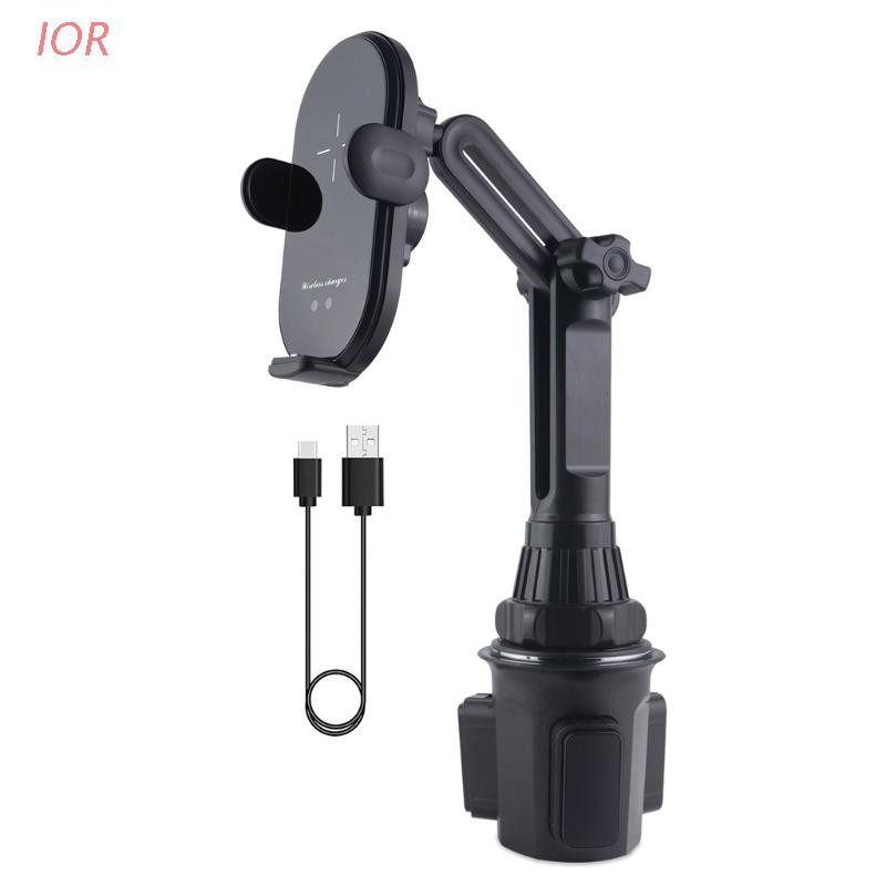 IOR* Auto Clamping 10W Car Wireless Charger Cup Phone Mount Holer with 3pcs Magnetic Plug for i-phone 12/mini Pro 11 XS 8 Plus and more Cellphones bicycle accessories