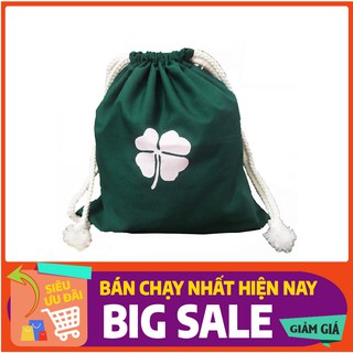 FREESHIP 50K_Balo dây rút mini đi học đi chơi tập gym tiện lợi in hình cỏ 4 lá BL534
