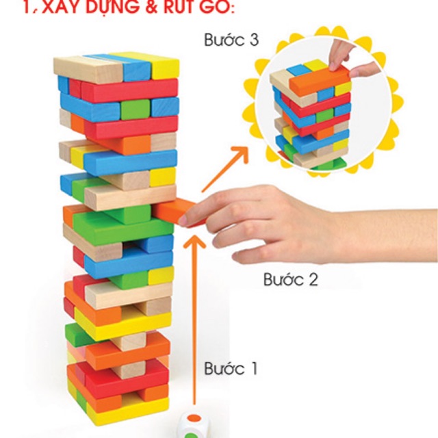 Rút gỗ màu 54 thanh