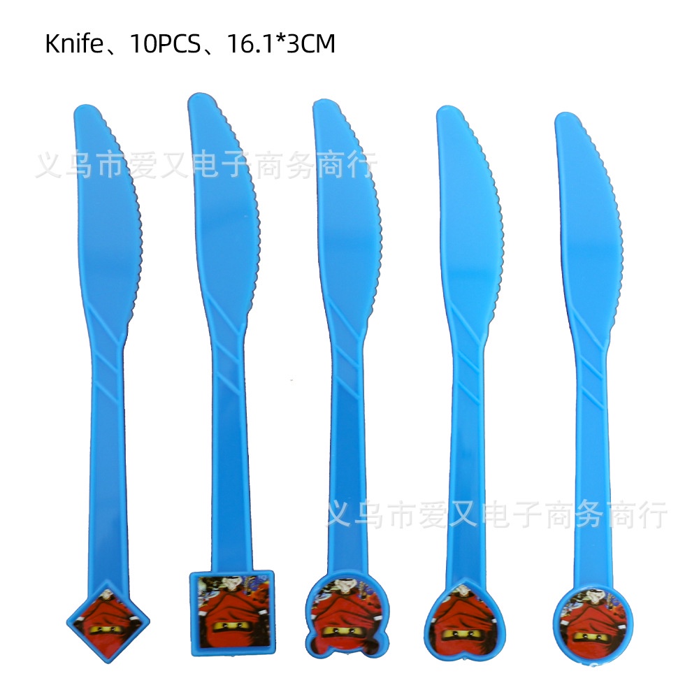 Yt1 Tấm Trải Bàn Trang Trí Tiệc Sinh Nhật Họa Tiết lego ninjago masters of Spinnerjitzu ty1