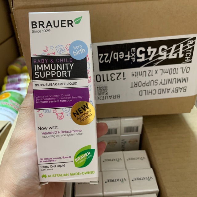 Tăng đề kháng Brauer Immunity Cho Bé Của Úc, 100ml