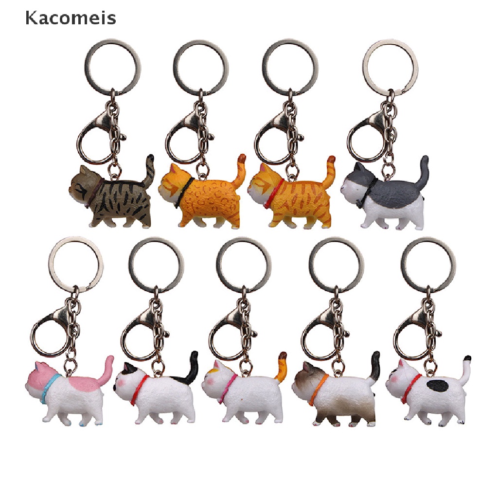 Móc Khóa Hình Mèo Con Lắc Đầu Dễ Thương
