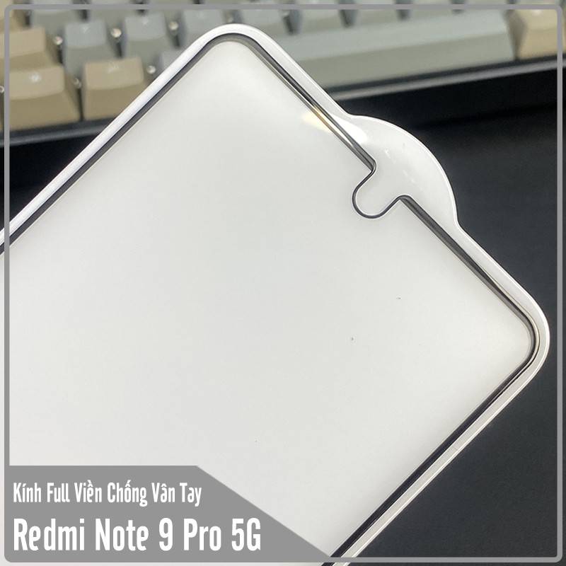 Cường lực nhám cho Xiaomi Redmi Note 9 Pro 5G - Mi 10T Lite Full màn chống vân tay