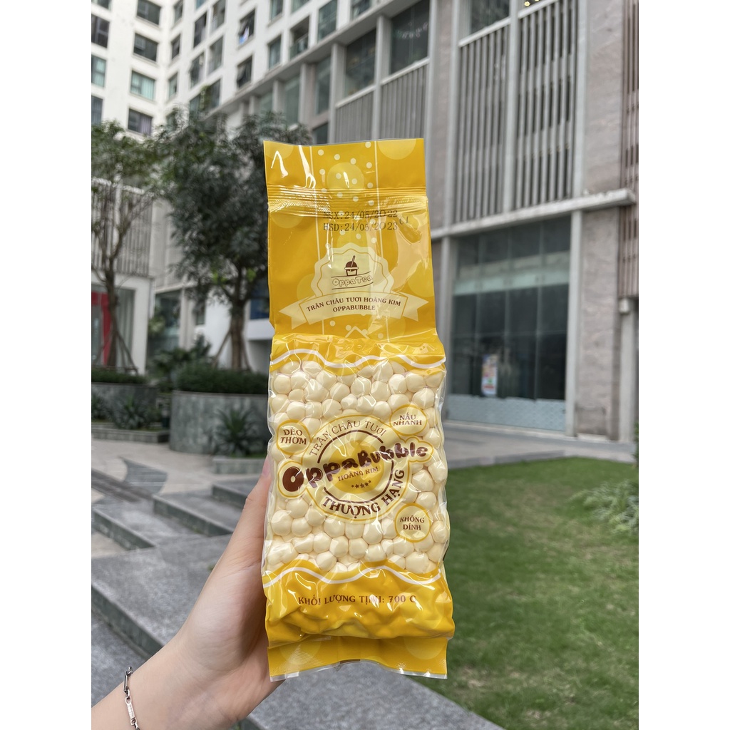 Trân Châu Tươi Hoàng Kim Oppa Bubble Cao Cấp Nguyên Liệu Pha Trà Sữa Gói 700g