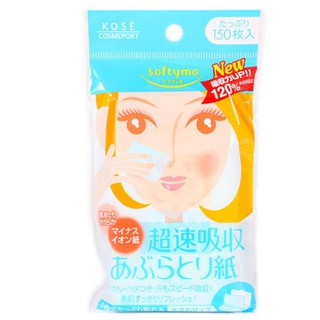 Giấy Thấm Dầu Kose Softymo Hương Đào (150 tờ) - Nhật Bản (authentic)