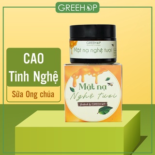 Mặt nạ nghệ tươi sữa ong chúa GREEHOP dưỡng da tự nhiên (Handmade)