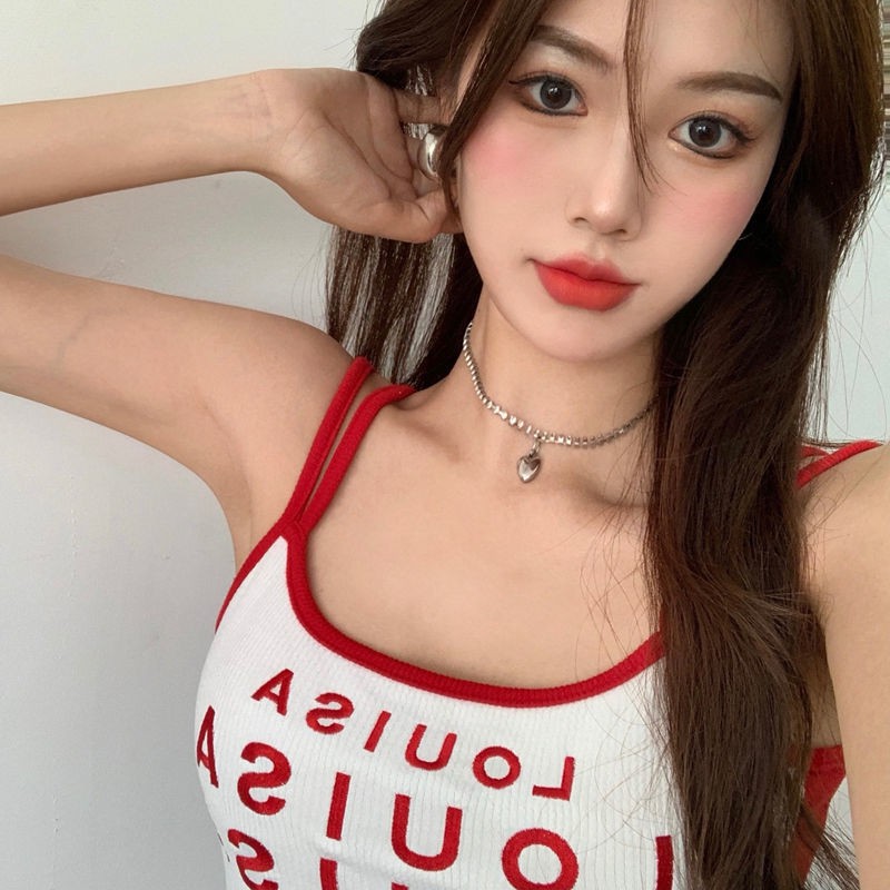 Áo Croptop Hai Dây Hở Lưng In Chữ Phong Cách Phương Tây Quyến Rũ Cho Nữ | BigBuy360 - bigbuy360.vn