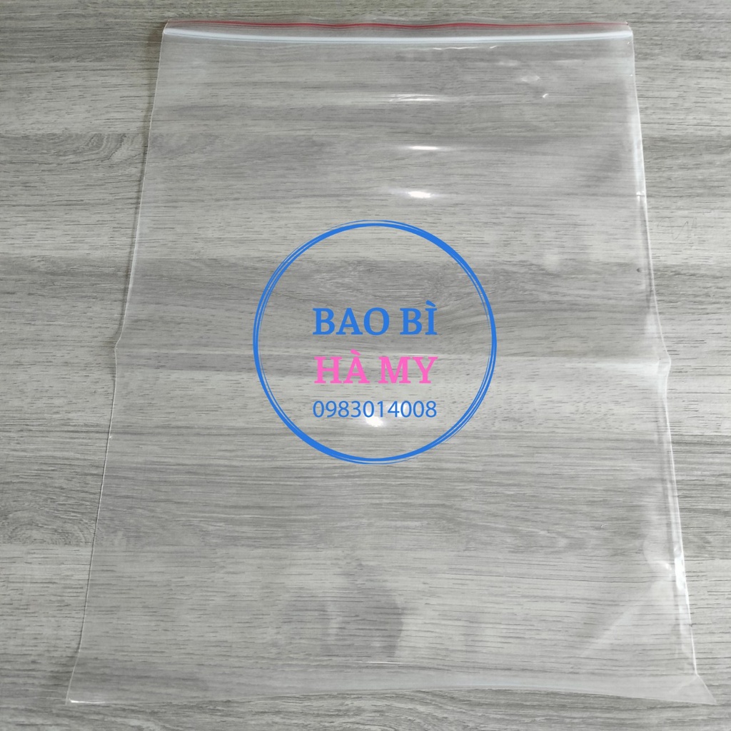 1KG Túi zipper vuốt miệng size trung 9x14cm đến 18x28cm