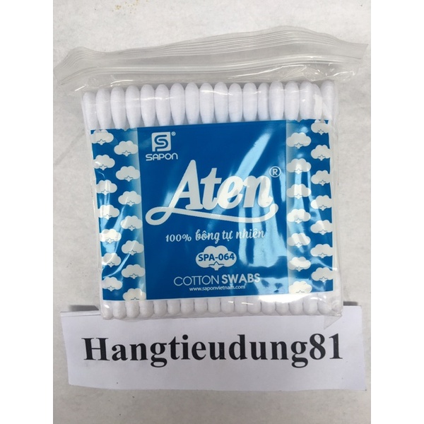 ƯU đãi 12 Gói Tăm Bông Aten - Tăm bông ngoáy tai 90 que/gói #1080que/12gói