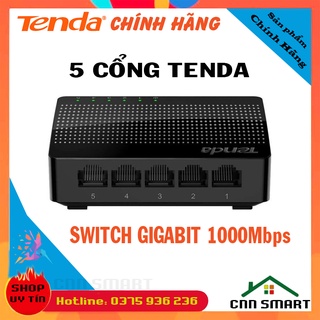 Bộ chia mạng Gigabit Switch TENDA 5 cổng SG105, 8 cổng SG108 Tốc độ 1000Mbps - Chính hãng BH36TH