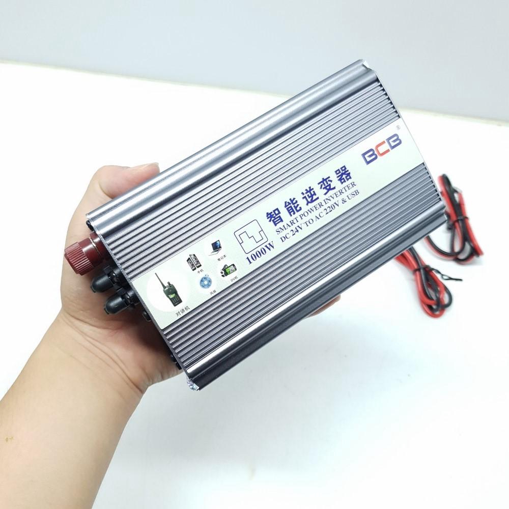 Bộ chuyển đổi nguồn điện từ 24V ra 220V công suất 1000W new 2018 - Hàng nhập khẩu