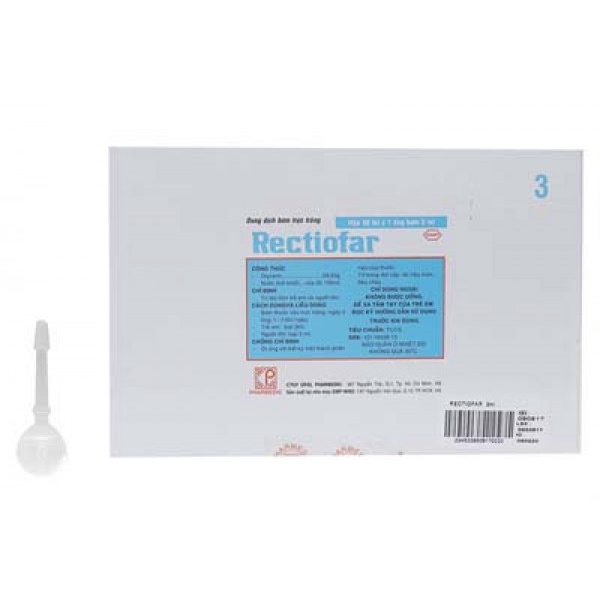 - Rectiofar Ống Bơm Thực Tràng, Táo Bón 3ML - 5ML - BÁN LẺ TỪNG ỐNG