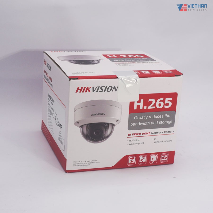 Camera IP Dome hồng ngoại 2.0 Megapixel HIKVISION DS-2CD1123G0E-I(L) - Hàng chính hãng