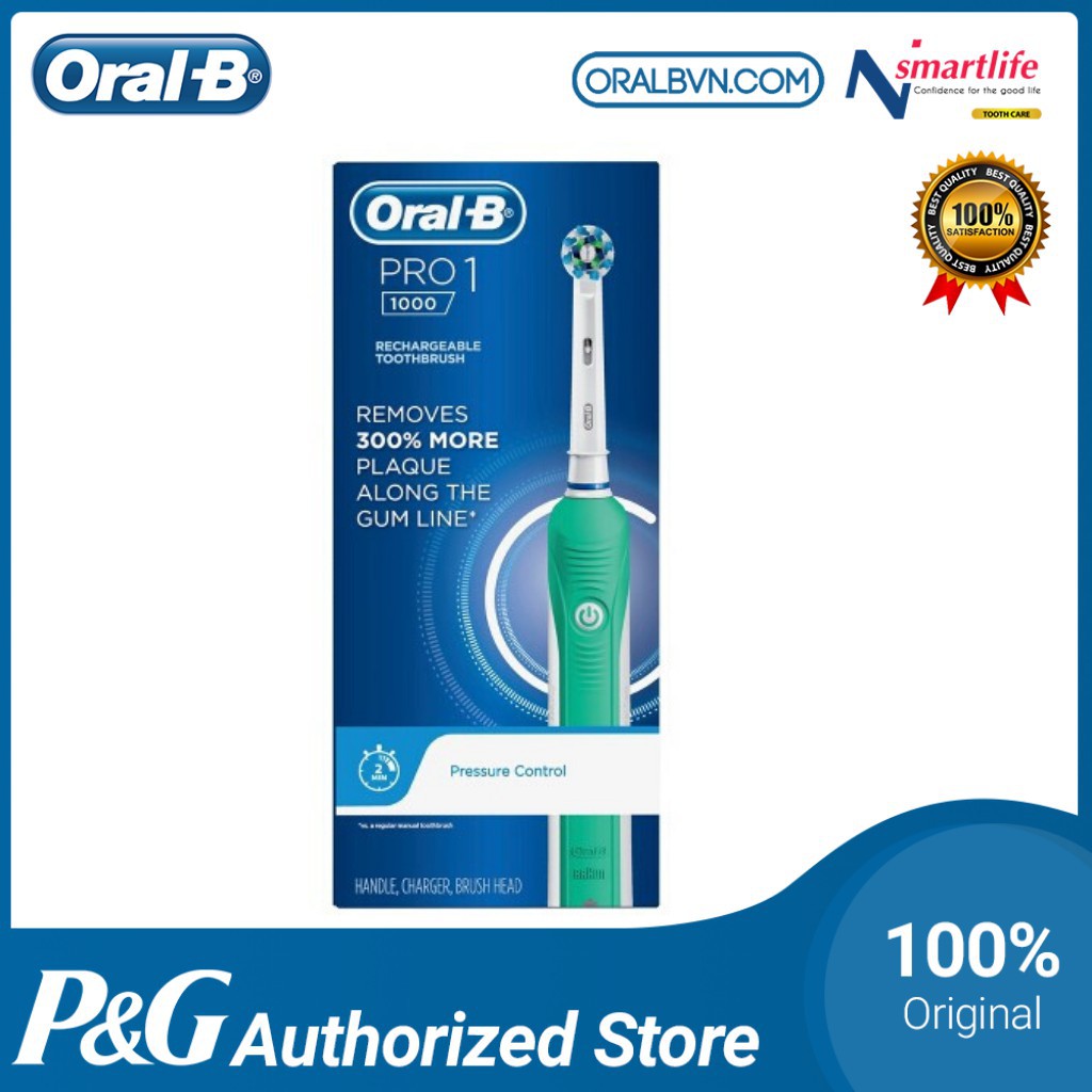 Bàn chải đánh răng điện tự động Oral B Pro 1000