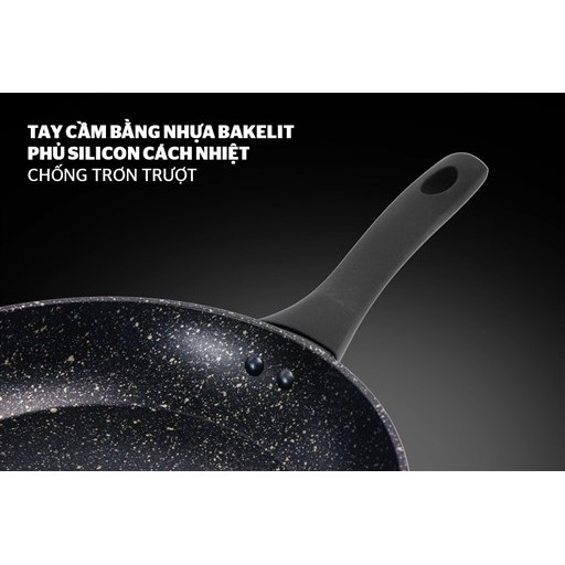 Chảo đá hoa cương chống dính đáy từ SUNHOUSE SFP24,26B