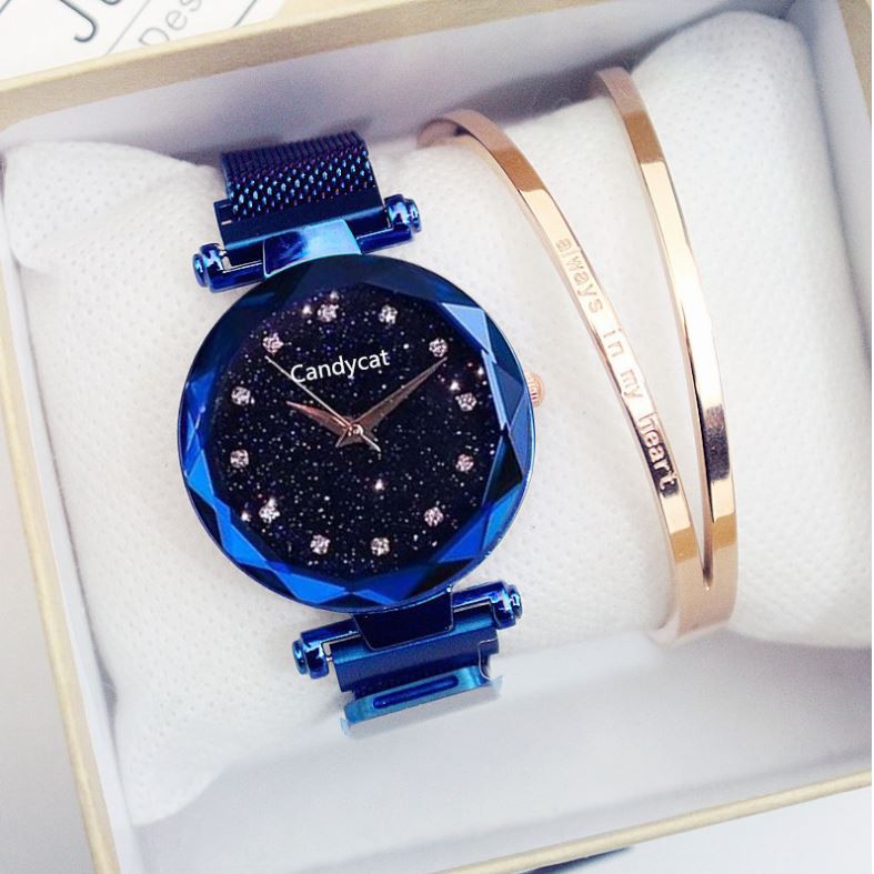 Đồng hồ thời trang nữ Candycat dây hợp kim M20