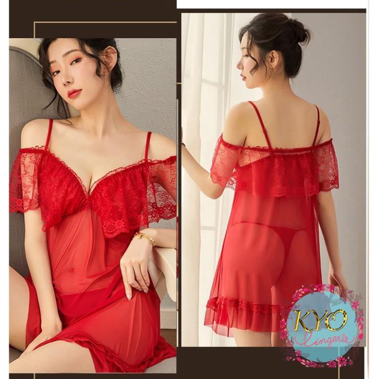 [ Mịn - Đẹp - LOẠI I] ❤HOT NHẤT ❤ váy ngủ thun lưới ren -đầm ngủ sexy cao cấp B1040